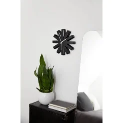 Ribbon Wood Wall Clock Black - Umbra -Home Improvement Store GUEST 78a60fad efa6 4bb8 bae2 93d84198344a
