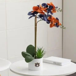 Forever Leaf Auburn State Faux Orchid, Indoor Artificial Plant For Home Decor -Home Improvement Store GUEST 793bc7da fef4 4176 9781 836c2663a746