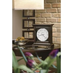 Howard Miller 630246 Howard Miller Urban Mantel Ii Mantel Clock 630246 Black Coffee