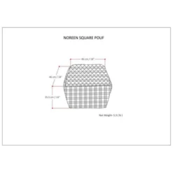 Tatum Square Pouf - WyndenHall -Home Improvement Store GUEST 7b4d9597 30c7 45f3 ba1d 0ad60d3c7ae1