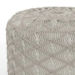 Emile Round Macrame Pouf - WyndenHall -Home Improvement Store GUEST 7c032cb8 95cd 4f0c 9bfe 59e4a0d99fb6