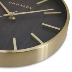 Analog 10" Gold Metal Quartz Accurate With Raised Hour Marks Wall Clock - Crosley 6 Analog 10" Gold Metal Quartz Accurate With Raised Hour Marks Wall Clock - Crosley -Home Improvement Store GUEST 7ce7b3b0 b16b 44ed 9426 1493f72b369e