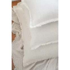 Natural Beige & White Striped Pillow Cover -Home Improvement Store GUEST 7d4814a7 c3d9 45b5 8668 d1f9887e7cb9