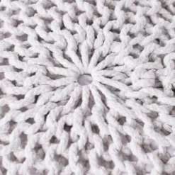 BirdRock Home Round Pouf Foot Stool Ottoman - Ivory 9 BirdRock Home Round Pouf Foot Stool Ottoman - Ivory -Home Improvement Store GUEST 7da29e51 0594 4b34 a31b dfc1762218f7