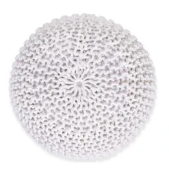 BirdRock Home Round Pouf Foot Stool Ottoman - Ivory 8 BirdRock Home Round Pouf Foot Stool Ottoman - Ivory -Home Improvement Store GUEST 7fba302d f3a3 43cc 9218 ab0569cba891