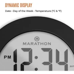 Marathon Round Atomic Alarm Clock With Push-Button Backlight, Indoor Temperature & 8 Time Zones 9 Marathon Round Atomic Alarm Clock With Push-Button Backlight, Indoor Temperature & 8 Time Zones -Home Improvement Store GUEST 808641d9 71b0 4e3f 9520 d2cc3d90e33a