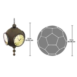Design Toscano Victorian Grunge Four-Sided Hanging Spherical Clock -Home Improvement Store GUEST 815c717c 4ae8 499f 9cad 1e972501bc81