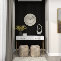 24" X 24" Round Aluminum Layered Rim Wall Clock - Olivia & May 24 24" X 24" Round Aluminum Layered Rim Wall Clock - Olivia & May -Home Improvement Store GUEST 8215af92 57eb 4e2d 813a 6e241b346226