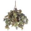 Nearly Natural 22-in Grape Leaf Hanging Basket Silk Plant