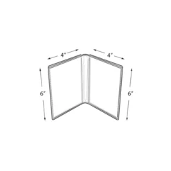 Azar Displays Clear Acrylic Double Photo Holder, Side By Side Dual Frame, Size 4"W X 6"H, 2-Pack -Home Improvement Store GUEST 84c5b4e0 15c9 481c b973 4b941d9ed75b