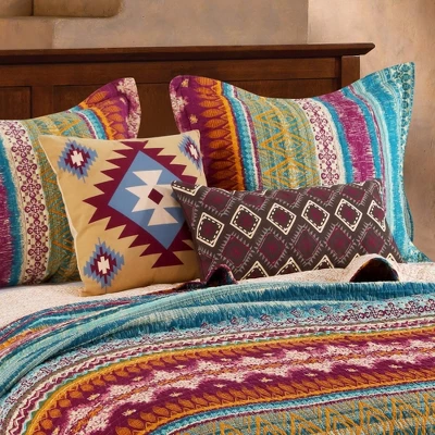 Southwest Geometric Pillow 18" X 18", 12" X 24" Earth Tones By Greenland Home Fashion 2 Southwest Geometric Pillow 18" X 18", 12" X 24" Earth Tones By Greenland Home Fashion - Image 2