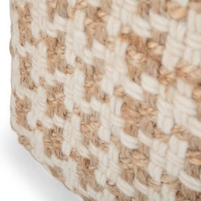 Digby Cube Pouf Natural - Wyndenhal 2 Digby Cube Pouf Natural - Wyndenhal - Image 2