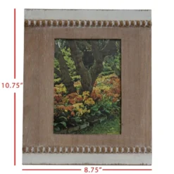 White Wood Bead 5x7 Inch Wood Decorative Picture Frame - Foreside Home & Garden -Home Improvement Store GUEST 87cb2124 1b75 48a8 9a7b a5926bf3d210