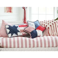 Gallerie II Quilted Star July 4th 10" X 24" Throw Pillow -Home Improvement Store GUEST 89dec9e6 bb92 4180 a2b3 74fd60aec40c