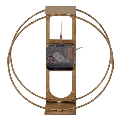 8" X 8" Urgo Numberless Metal Tabletop Clock Gold - Kate & Laurel All Things Decor 4 8" X 8" Urgo Numberless Metal Tabletop Clock Gold - Kate & Laurel All Things Decor - Image 4