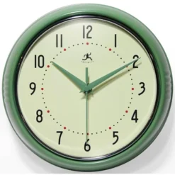 9.5" Retro Metal Wall Clock - Infinity Instruments -Home Improvement Store GUEST 8b3ad55d e9a8 4f54 9a33 39c3d4c5f601