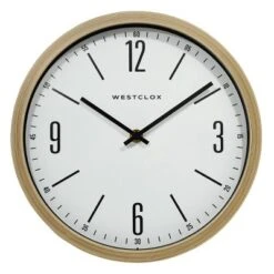 10" Wood Grain Wall Clock - Westclox