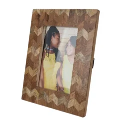 Tiled Chevron 4X6 Wood Photo Frame - Foreside Home & Garden -Home Improvement Store GUEST 8b5aeca4 7da4 478b a73d a782052922bc