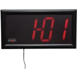 School Smart LED Wall Clock With Remote Control, 7 X 13 Inches, Red Digits 6 School Smart LED Wall Clock With Remote Control, 7 X 13 Inches, Red Digits -Home Improvement Store GUEST 8c06c284 9712 428d bd62 039a3f84f006