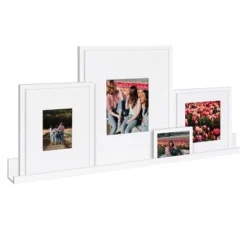 5pc Gallery Frame/Shelf Box Set White - Kate & Laurel All Things Decor