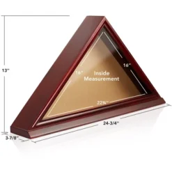 Reminded Memorial Veteran American Flag Display Case - Solid Wood Cherry Finish -Home Improvement Store GUEST 8d29fada d45d 4f56 b001 684ce0345b79
