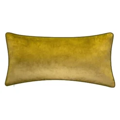 12"x24" Oversized Watercolor Peacock Feather Print Faux Linen Front With Velvet Back And Welt Lumbar Throw Pillow Beige - Edie@Home