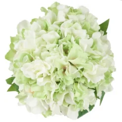 Nature Spring Hydrangea Floral Arrangement In Vase - 5 Artificial Flowers In Clear Glass Bowl With Faux Water - 8" X 8", Green, White, Clear 6 Nature Spring Hydrangea Floral Arrangement In Vase - 5 Artificial Flowers In Clear Glass Bowl With Faux Water - 8" X 8", Green, White, Clear -Home Improvement Store GUEST 911f7a5f 2eac 4088 827e 80cd320ee019