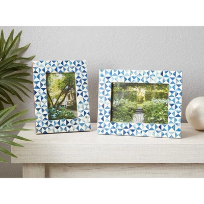 Saro Lifestyle Abstract Geometric Photo Frame 2 Saro Lifestyle Abstract Geometric Photo Frame - Image 2
