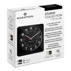 Marathon Studio Edition Jumbo 12 Inch Analog Wall Clock With Auto Night-Light - Easy To Read 24 Marathon Studio Edition Jumbo 12 Inch Analog Wall Clock With Auto Night-Light - Easy To Read -Home Improvement Store GUEST 960c7ae2 06cd 4775 adfe 6520108808ef