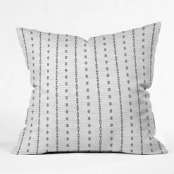 Holli Zollinger French Striped Throw Pillow White - Deny Designs -Home Improvement Store GUEST 9642234a d09d 45cc 9cf4 c1638ac97e29