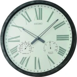 Seiko 20" Ondo Splash Resist Thermometer Hygrometer Wall Clock - Brown 9 Seiko 20" Ondo Splash Resist Thermometer Hygrometer Wall Clock - Brown -Home Improvement Store GUEST 9847e536 dc89 4df4 a103 7ceb7c858986