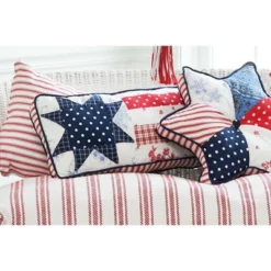 Gallerie II Quilted Star July 4th 10" X 24" Throw Pillow -Home Improvement Store GUEST 985cbd43 bc89 4123 8ae7 fe7ab55e8750