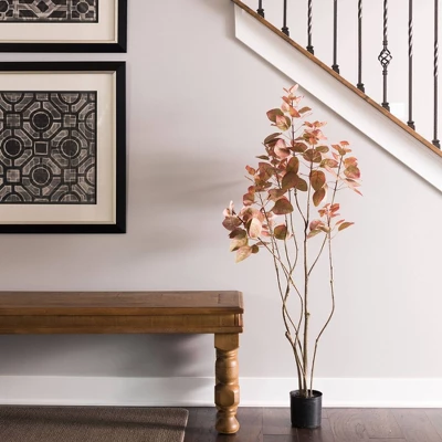 Artificial Rogot Rurple Tree With Pot (4ft) Red - Vickerman 2 Artificial Rogot Rurple Tree With Pot (4ft) Red - Vickerman - Image 2