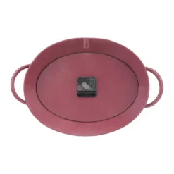 16.5" X 10.6" Oval Metal Wall Clock Red - Stonebriar Collection -Home Improvement Store GUEST 99c5a873 0189 434a 8d02 6e4ab5cce42c