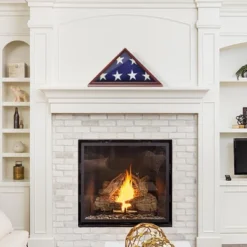 Reminded Memorial Veteran American Flag Display Case - Solid Wood Cherry Finish -Home Improvement Store GUEST 9c5b9238 22da 4fb5 8ad6 245bcdfa469f