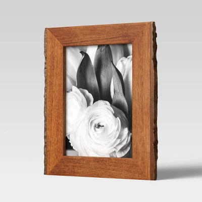 5" X 7" Vertical Sides Natural Frame Antique Wood - Threshold™ 2 5" X 7" Vertical Sides Natural Frame Antique Wood - Threshold™ - Image 2