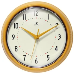 9.5" Retro Metal Wall Clock - Infinity Instruments -Home Improvement Store GUEST 9e0d34fa c576 4f67 9f52 5ff35692a8a9
