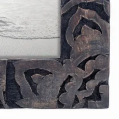 Dark Wood 4 X 4 Inch Carved Wood Picture Frame - Foreside Home & Garden -Home Improvement Store GUEST a1e0baff e7d2 435d 9738 3a1942f90648