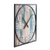 Square Metal Framed Take Time Wall Clock With Detail Weathered - StyleCraft