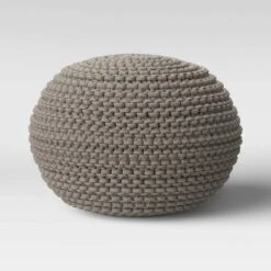 Cloverly Chunky Knit Pouf - Threshold™ -Home Improvement Store GUEST a61f3344 e136 4fa9 a039 22e9c3a9de7f