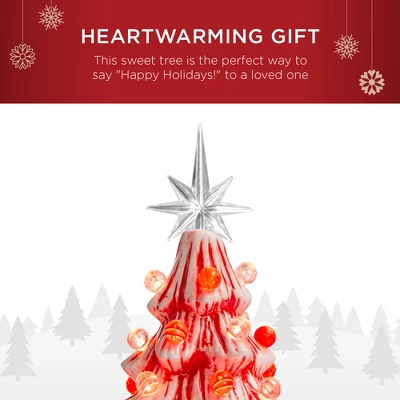 Best Choice Products 15in Pre-lit Ceramic Christmas Tree W/ Cord, Hand-Painted Decoration 4 Best Choice Products 15in Pre-lit Ceramic Christmas Tree W/ Cord, Hand-Painted Decoration - Image 4