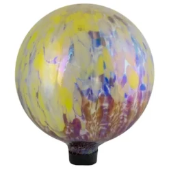 Northlight 10" Yellow And Blue Iridescent Reflective Glass Outdoor Garden Gazing Ball -Home Improvement Store GUEST a7cfde83 d70a 41c2 a0b2 2830f603d6e9