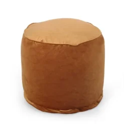 Gwinnett Modern Velveteen Cylinder Pouf - Christopher Knight Home -Home Improvement Store GUEST a85c3522 e38c 4b5b 8b6b 1f4188212c41