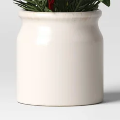 Artificial Plant Small Mixed Greenery And Poinsettia Arrangement - Threshold™ -Home Improvement Store GUEST a9053a0b a30d 4a80 8590 df35b1f76a81