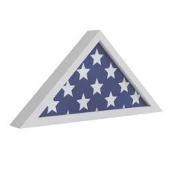 Emma And Oliver Rustic Military Flag Shadow Box For 9.5' X 5' American Veteran Burial Flag - Wall Mount Or Freestanding -Home Improvement Store GUEST aa6fb1a8 109a 400f 9052 3c8cf2ca7f8a