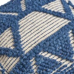 Azelea Boho Ottoman Pouf Blue/White - Christopher Knight Home -Home Improvement Store GUEST aaadadda ad7b 462b 9181 0087bb628967