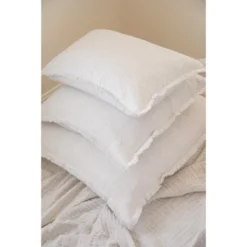 Natural Beige & White Striped Pillow Cover -Home Improvement Store GUEST ae30ee18 54df 4723 9f80 c72e833d5847