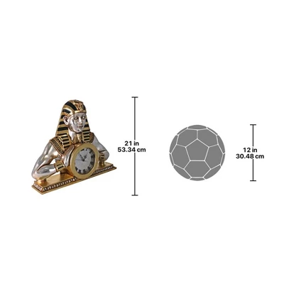 Design Toscano Temple Of Heliopolis: Egyptian Mantel Clock Statue 6 Design Toscano Temple Of Heliopolis: Egyptian Mantel Clock Statue - Image 6