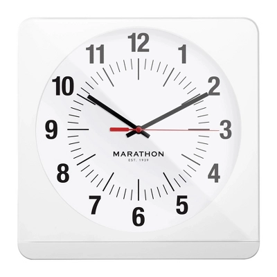 Marathon Studio Edition Jumbo 12 Inch Analog Wall Clock With Auto Night-Light - Easy To Read 14 Marathon Studio Edition Jumbo 12 Inch Analog Wall Clock With Auto Night-Light - Easy To Read - Image 14