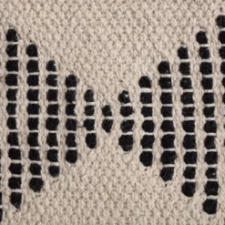 Maplewood Pouf Black/Ivory - Anji Mountain -Home Improvement Store GUEST af10a71a c2df 4c95 8434 e87ca210ef88